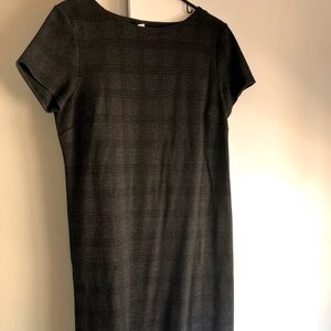 Grey and black plaid J Jill dress , above the knee